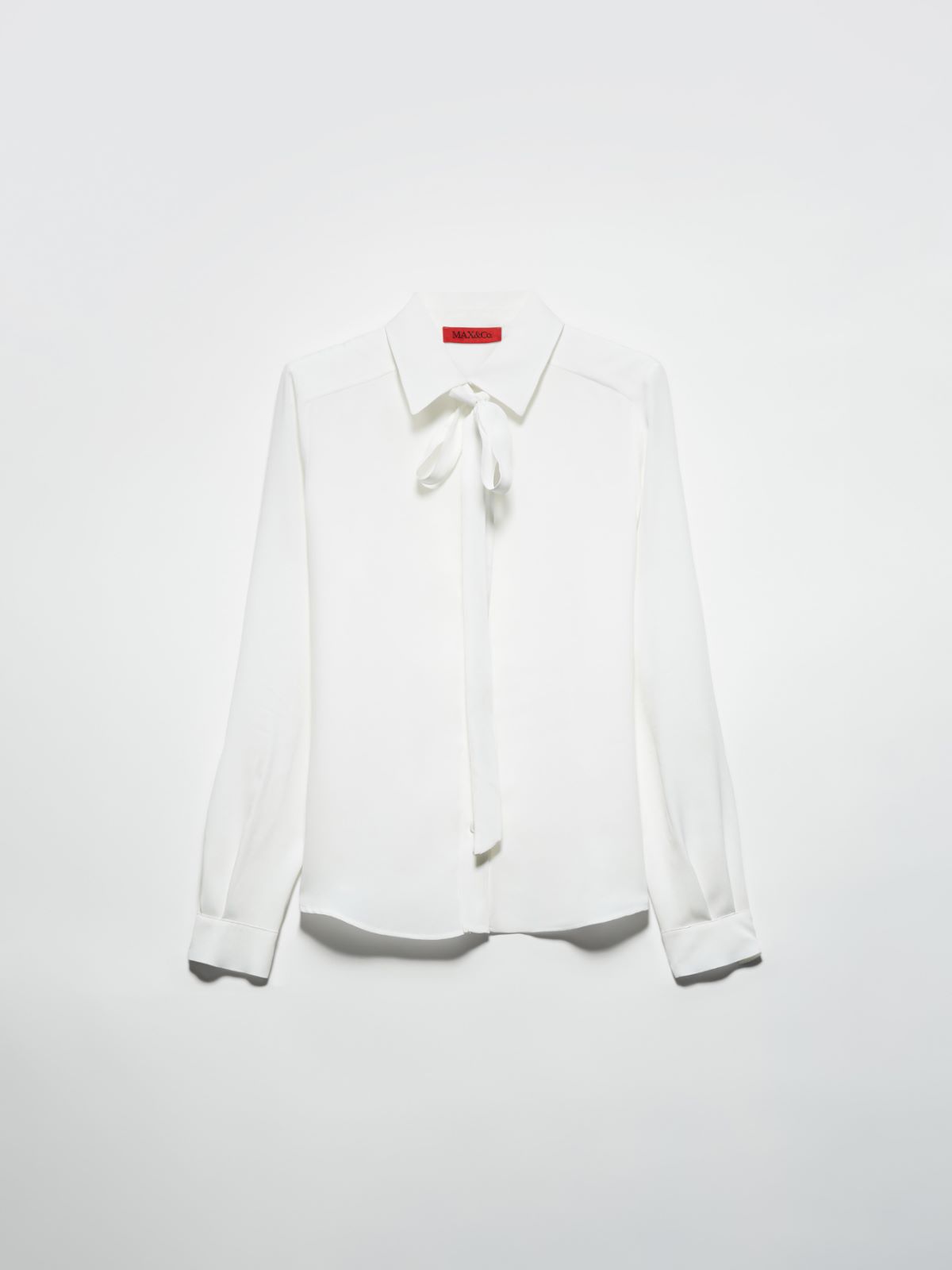 Crepe de Chine shirt - WHITE - MAX&Co. - 5