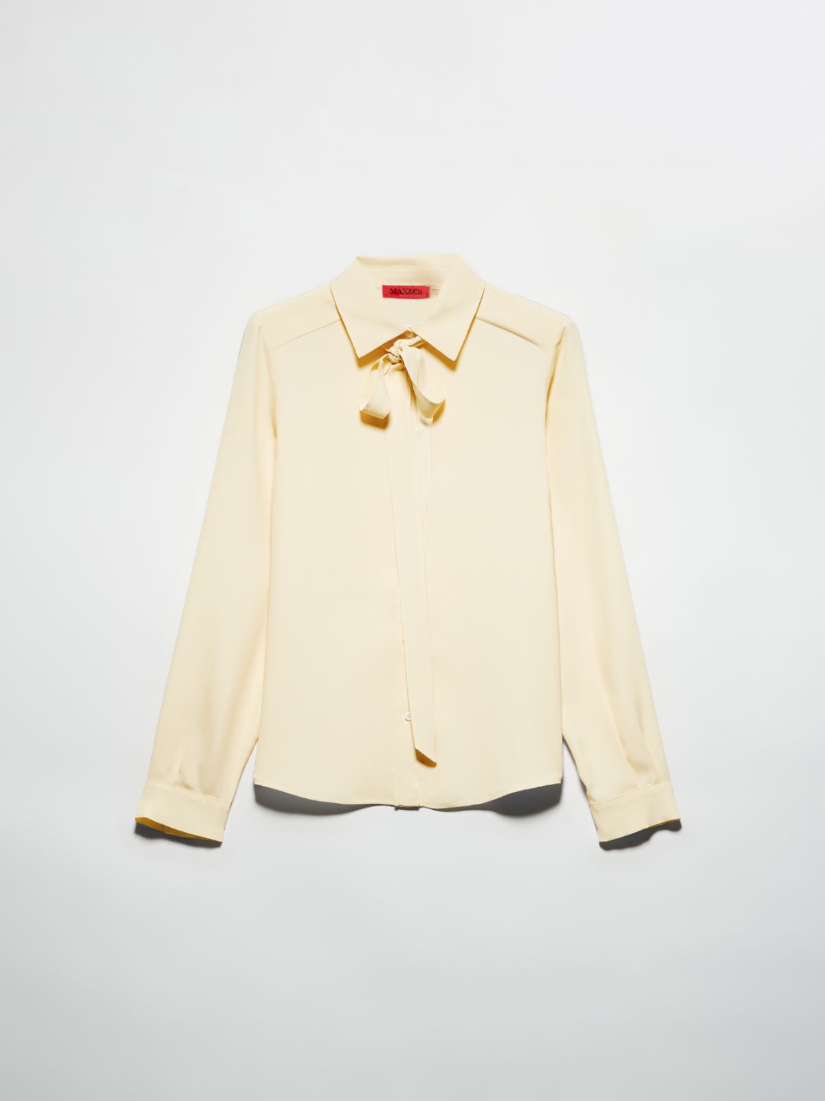 Crepe de Chine shirt - YELLOW - MAX&Co. - 5
