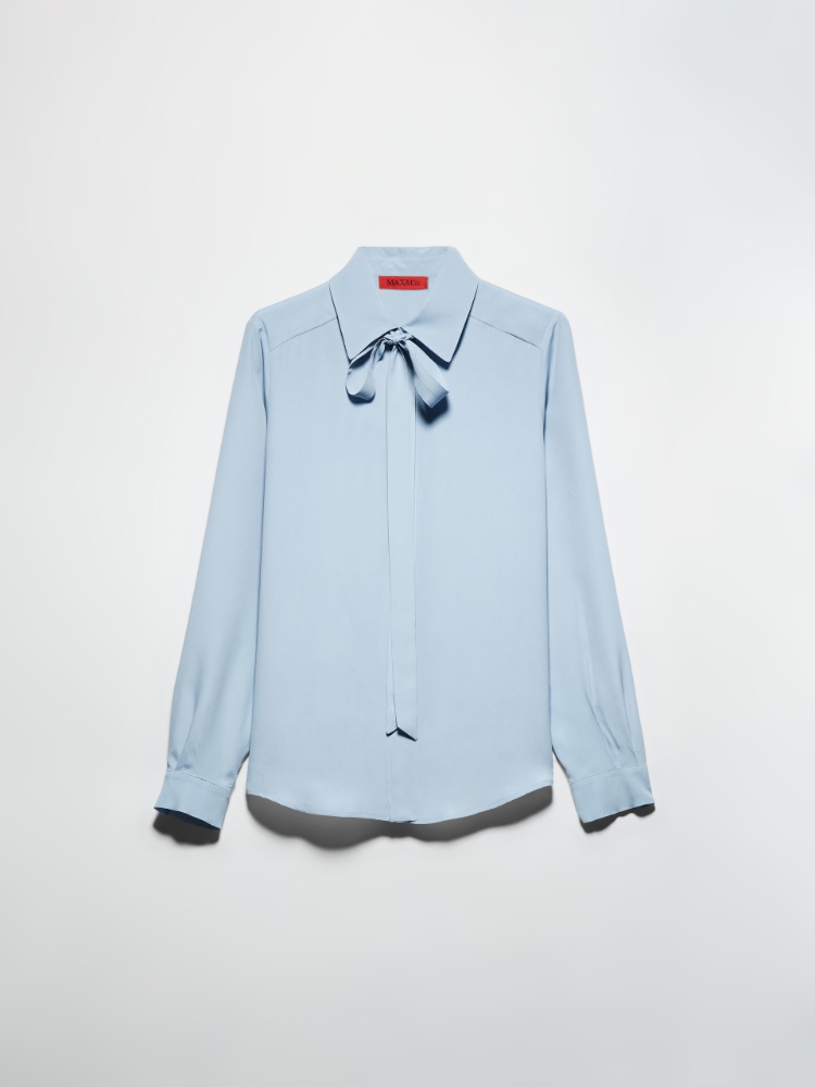 Crepe de Chine shirt - SKY BLUE - MAX&Co.