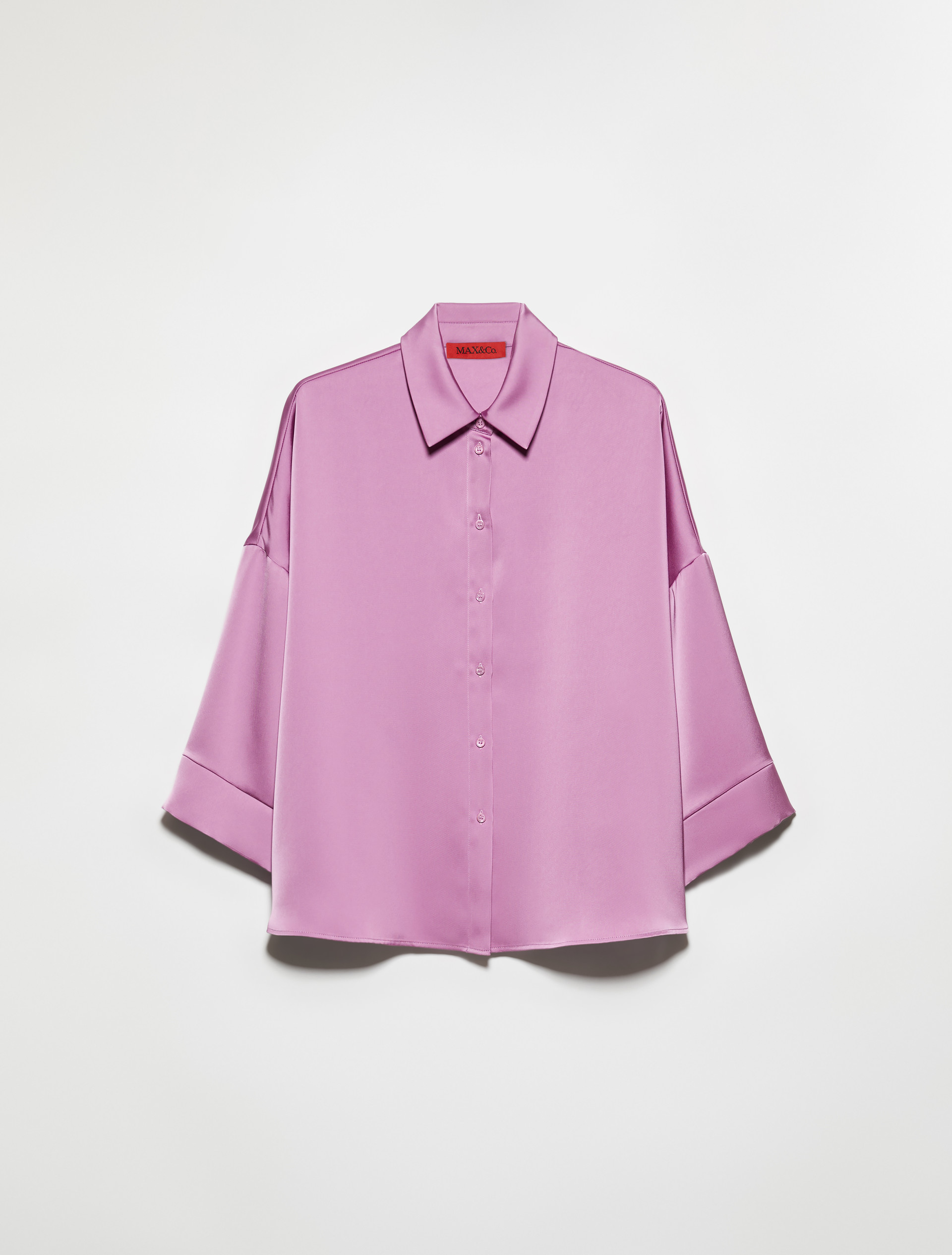 Camicia in raso fluido, malva | MAX&Co. Camicia in raso fluido - MALVA - MAX&Co. - 5