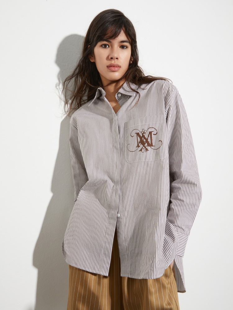 Hemd mit Emblem- und Schriftzug-Print - MAX&Co. - 2