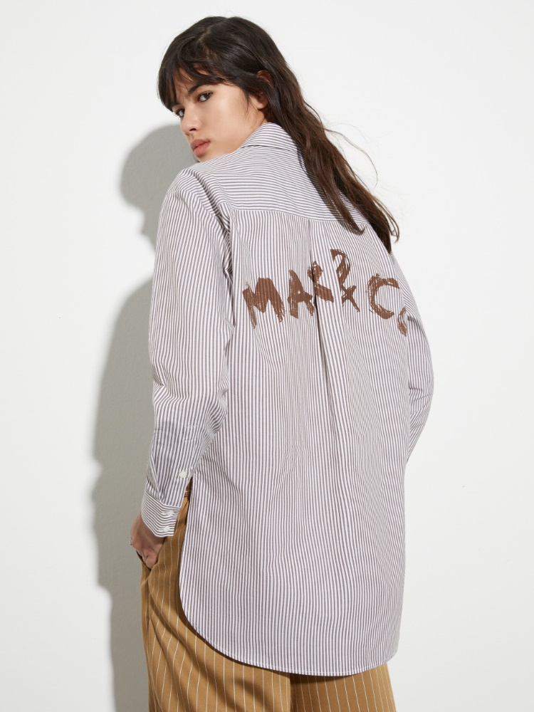 Hemd mit Emblem- und Schriftzug-Print - MAX&Co. - 3