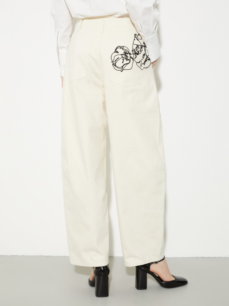 Embroidered barrel trousers - MAX&Co. - 2