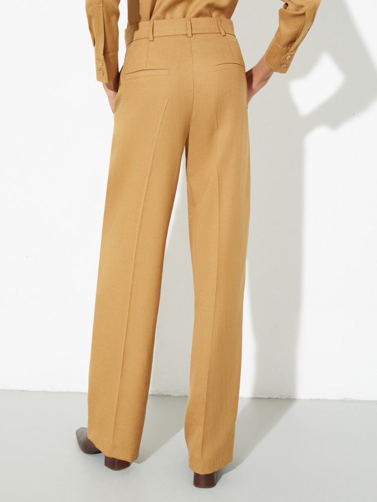 Wide-leg slubby twill trousers - MAX&Co. - 2