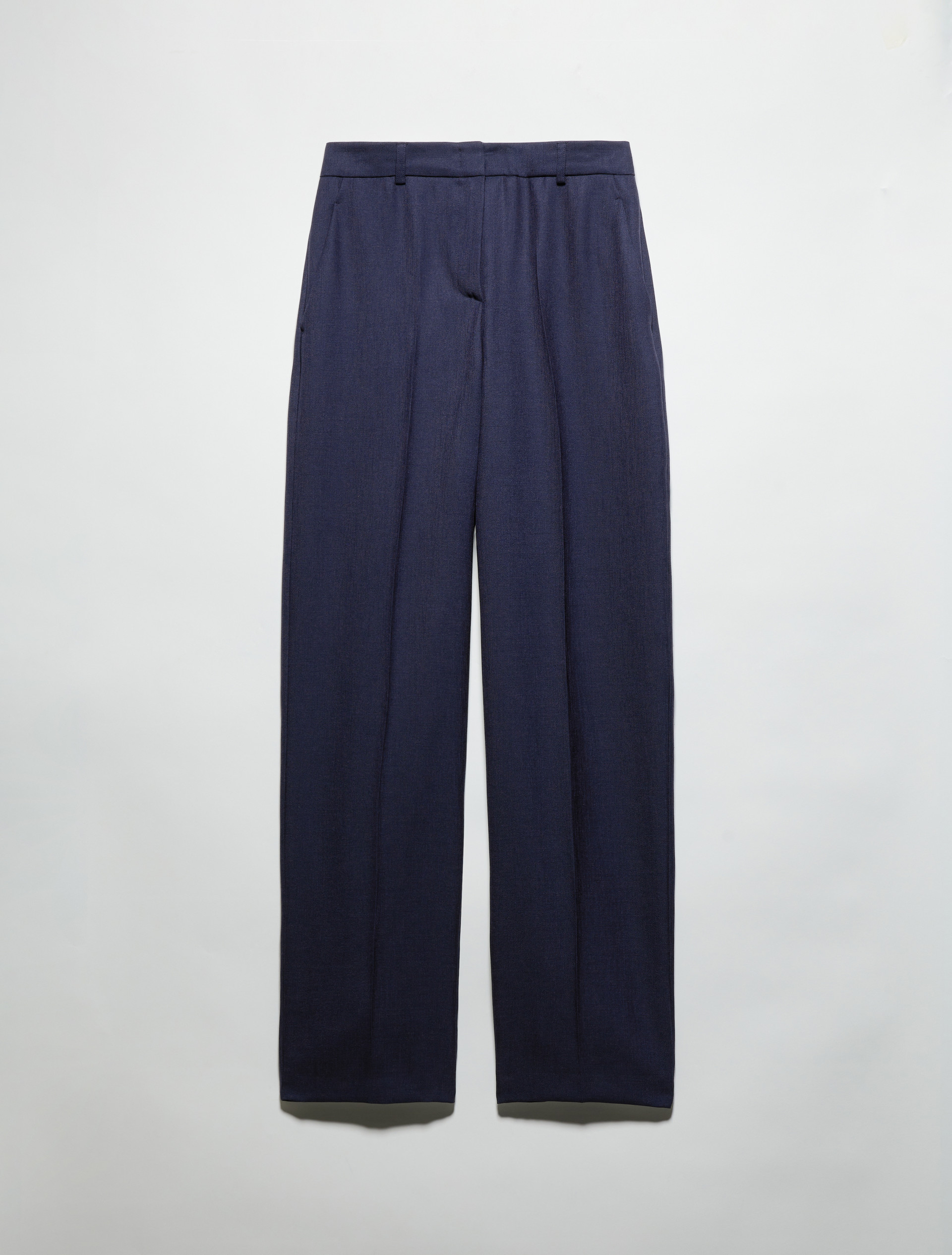 Pantaloni ampi in twill fiammato - BLU - MAX&Co. - 5