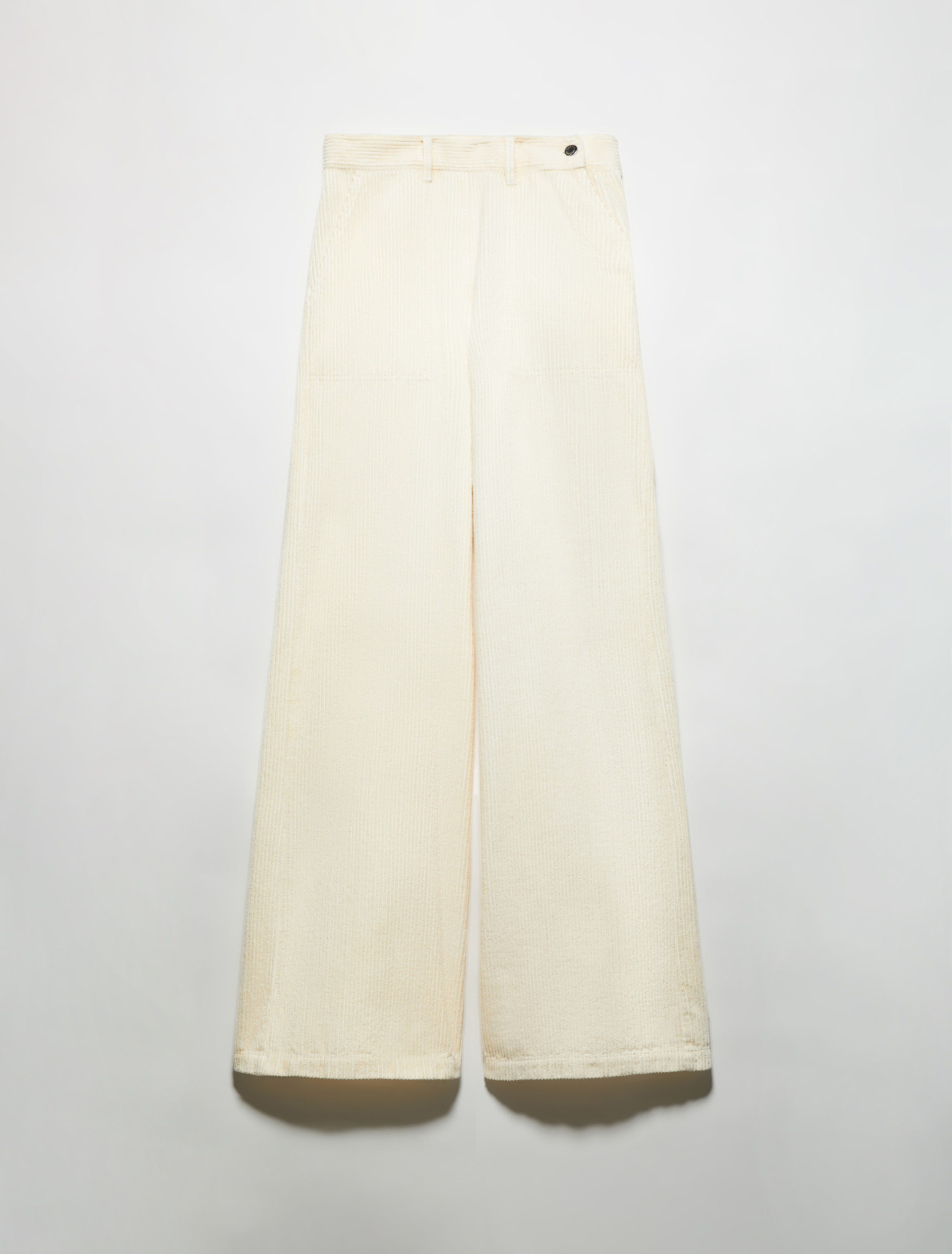 Wide-leg corduroy trousers, cream | MAX&Co. Wide-leg corduroy trousers - CREAM - MAX&Co. - 5