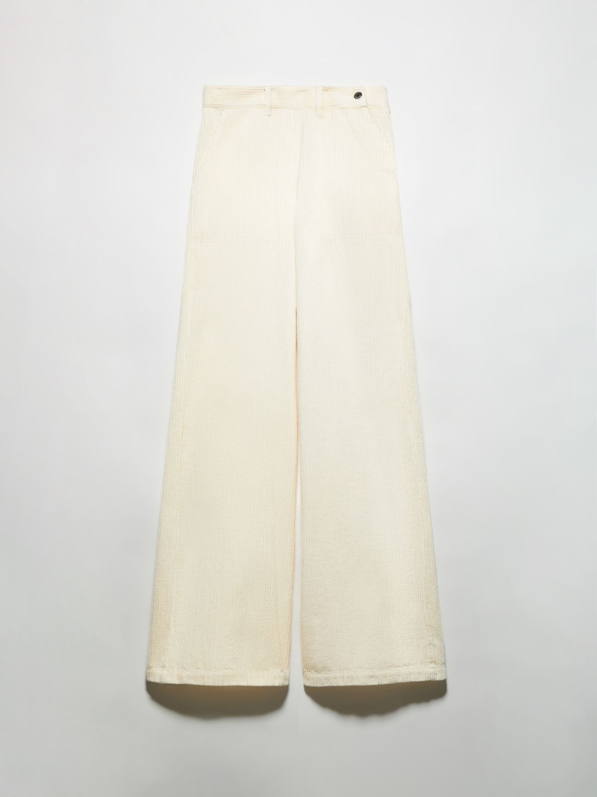 Wide-leg corduroy trousers - CREAM - MAX&Co. - 5