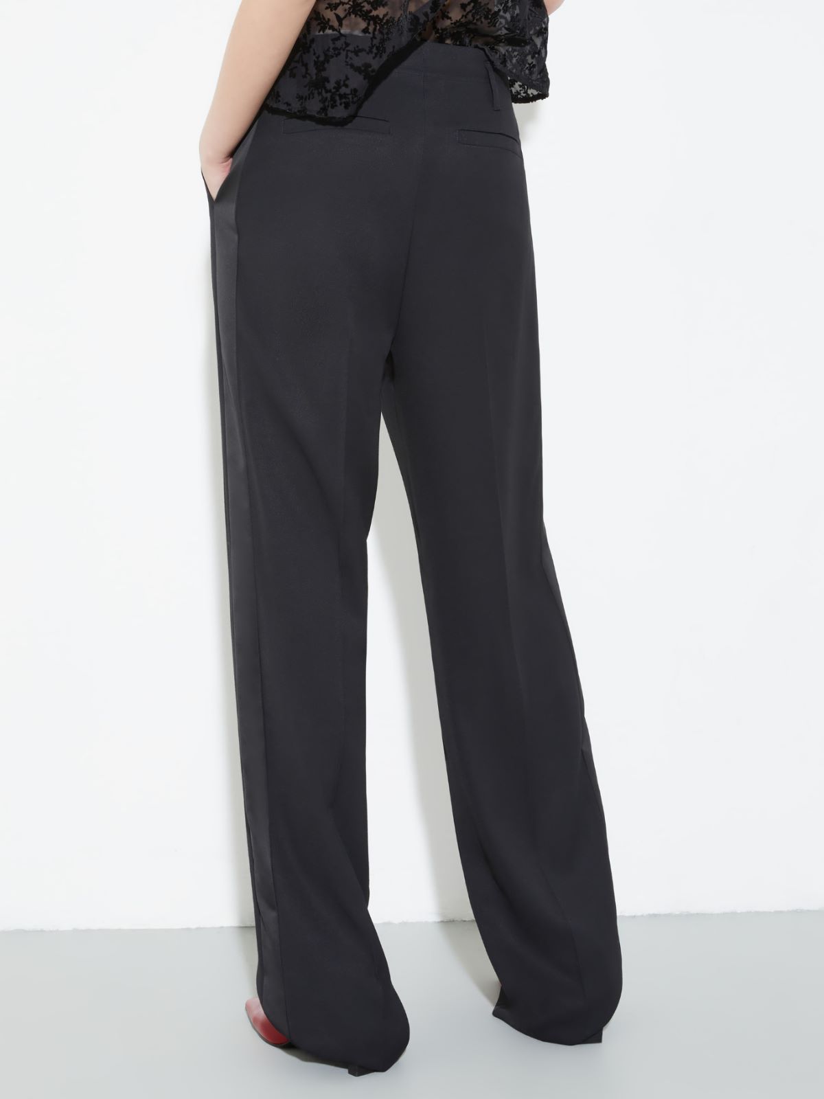 Straight-leg tuxedo trousers - BLACK - MAX&Co. - 2