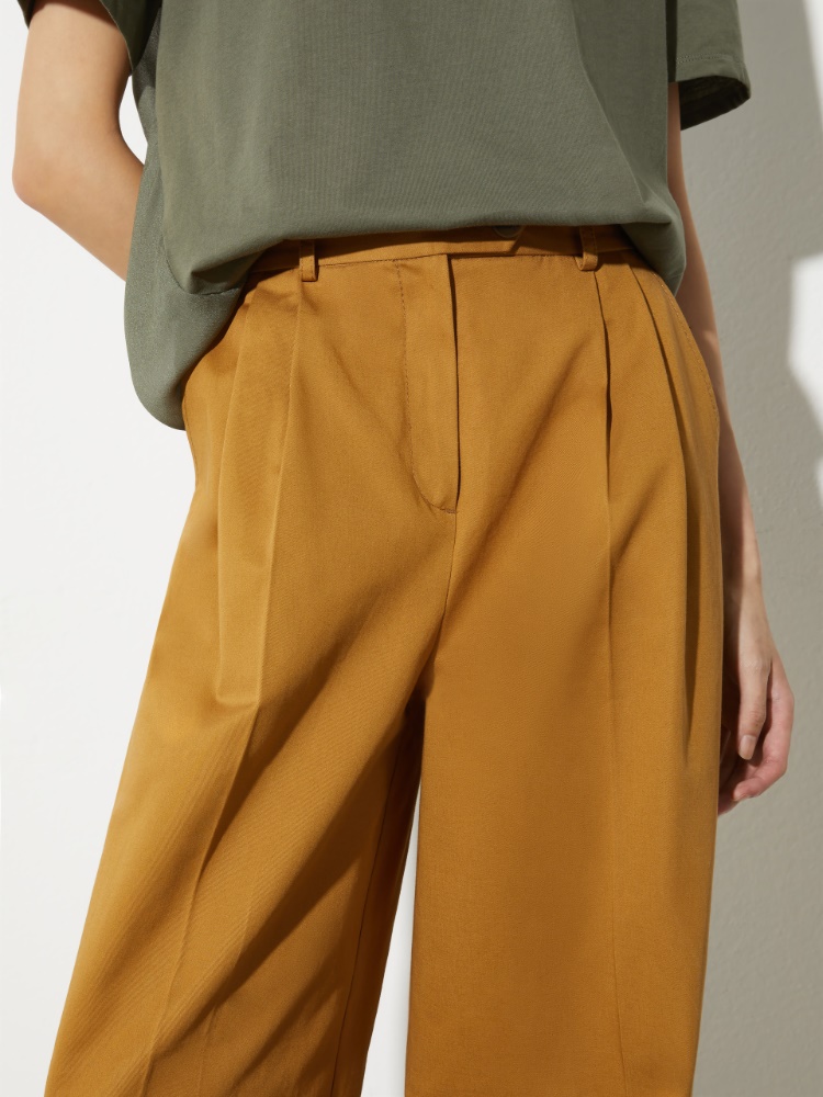 Wide-leg gabardine trousers - MAX&Co. - 3