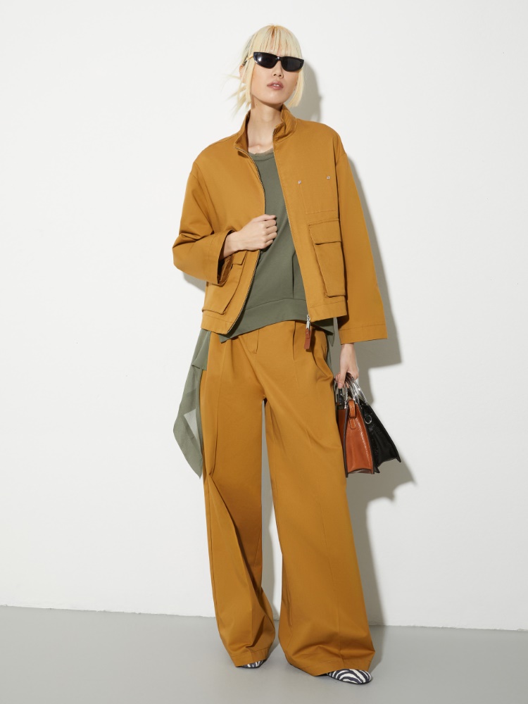 Wide-leg gabardine trousers - MAX&Co. - 4