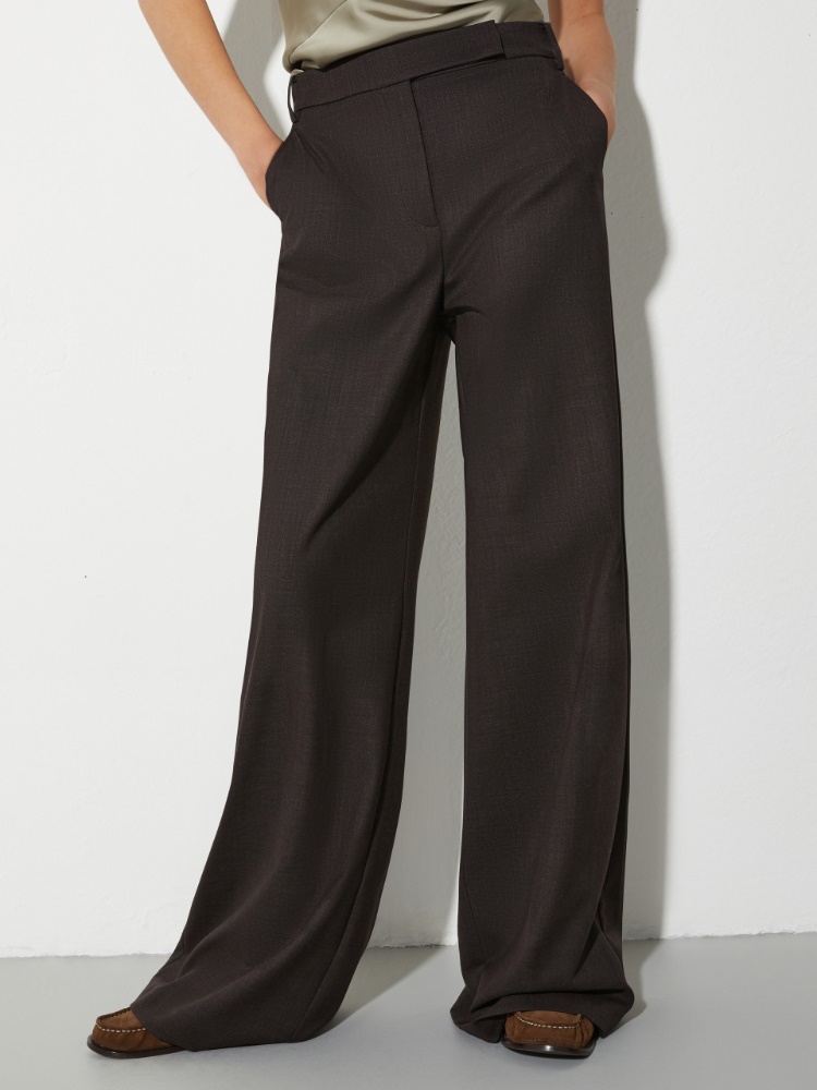 Wide-leg wool-blend trousers - MAX&Co.