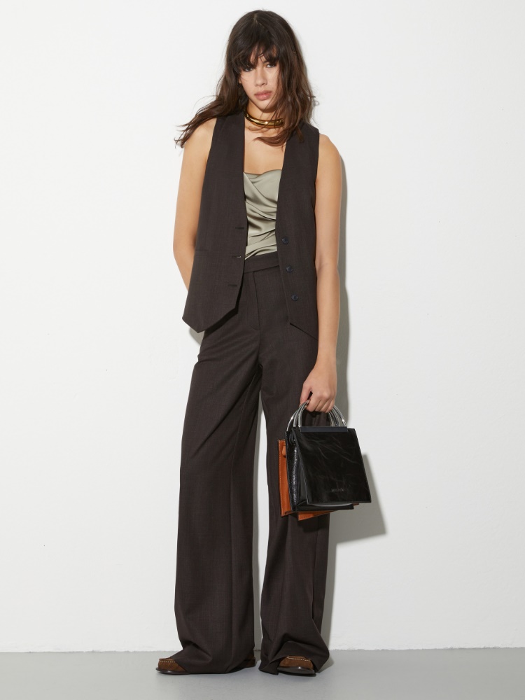 Wide-leg wool-blend trousers - MAX&Co. - 4