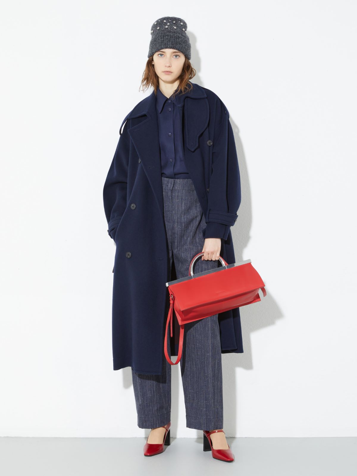 [デイリー]  スラブ テクスチャー パンツ - NAVY - MAX&Co. - 5