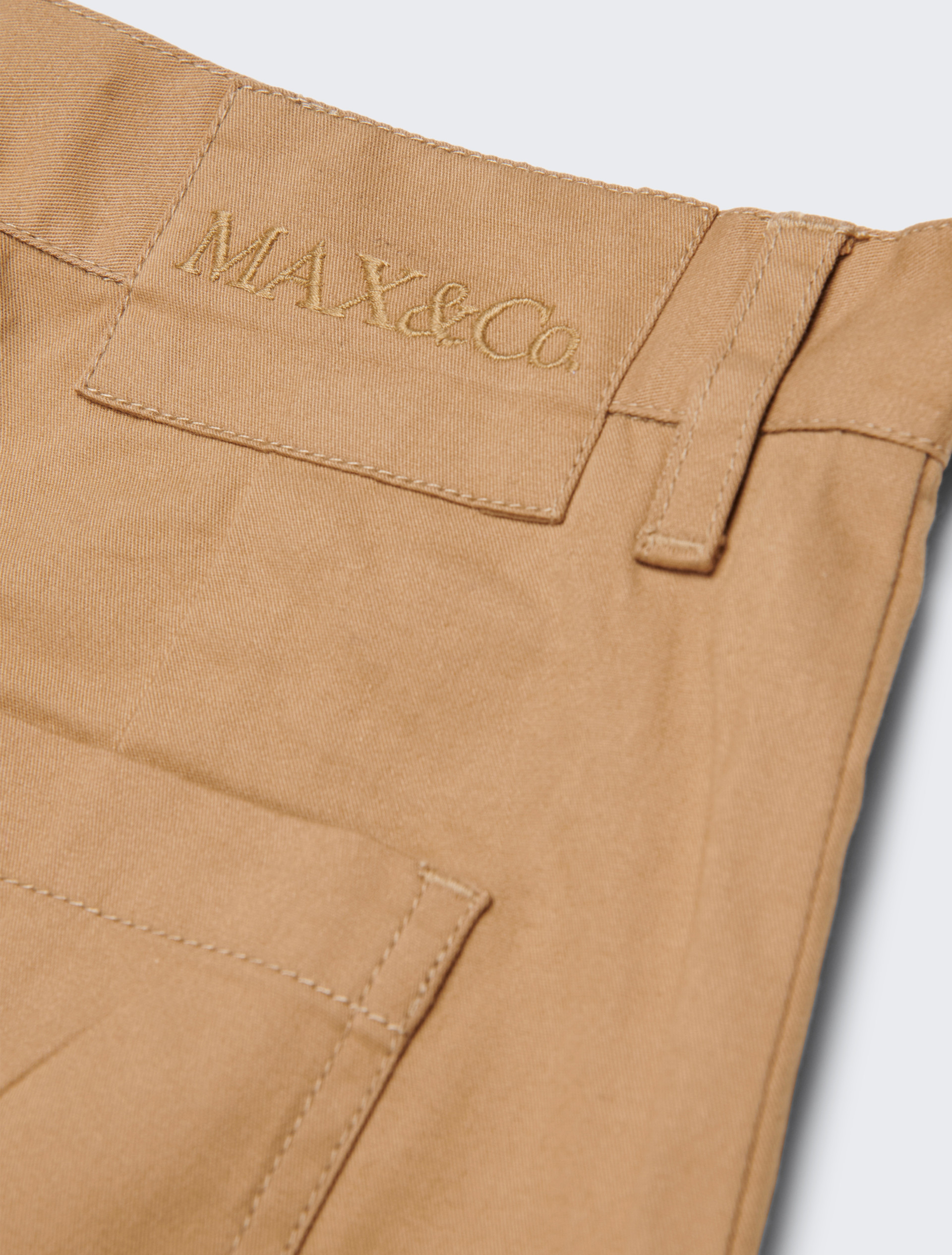 Stretch gabardine cargo pants KID - MUD - MAX&Co. - 5