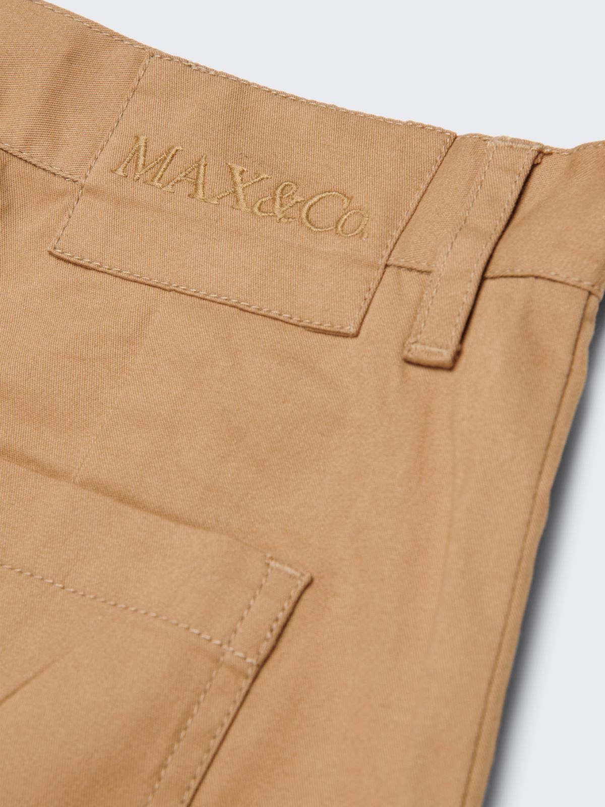 Stretch gabardine cargo pants KID - MUD - MAX&Co. - 5