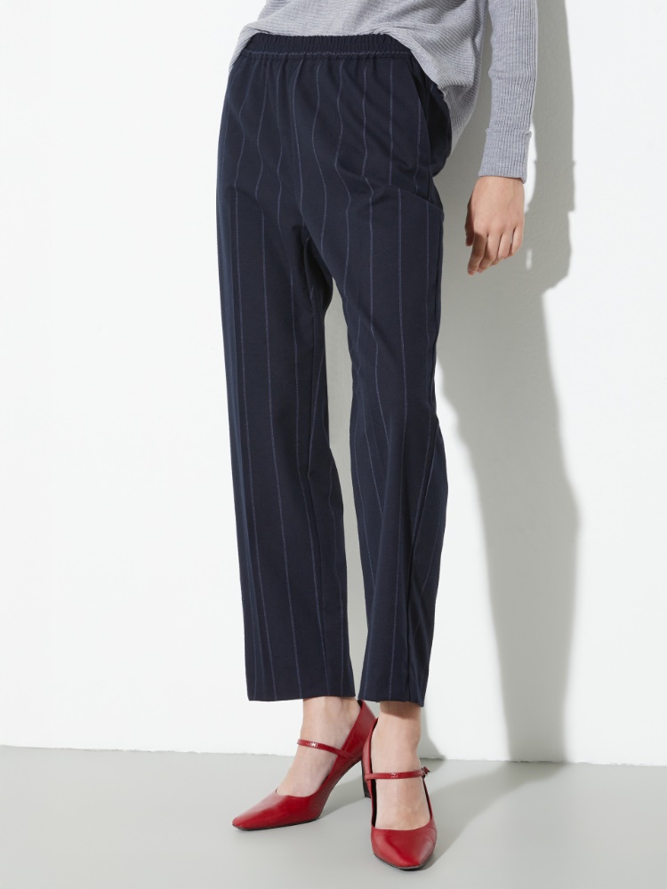 Flanellhose mit Nadelstreifen - MAX&Co.