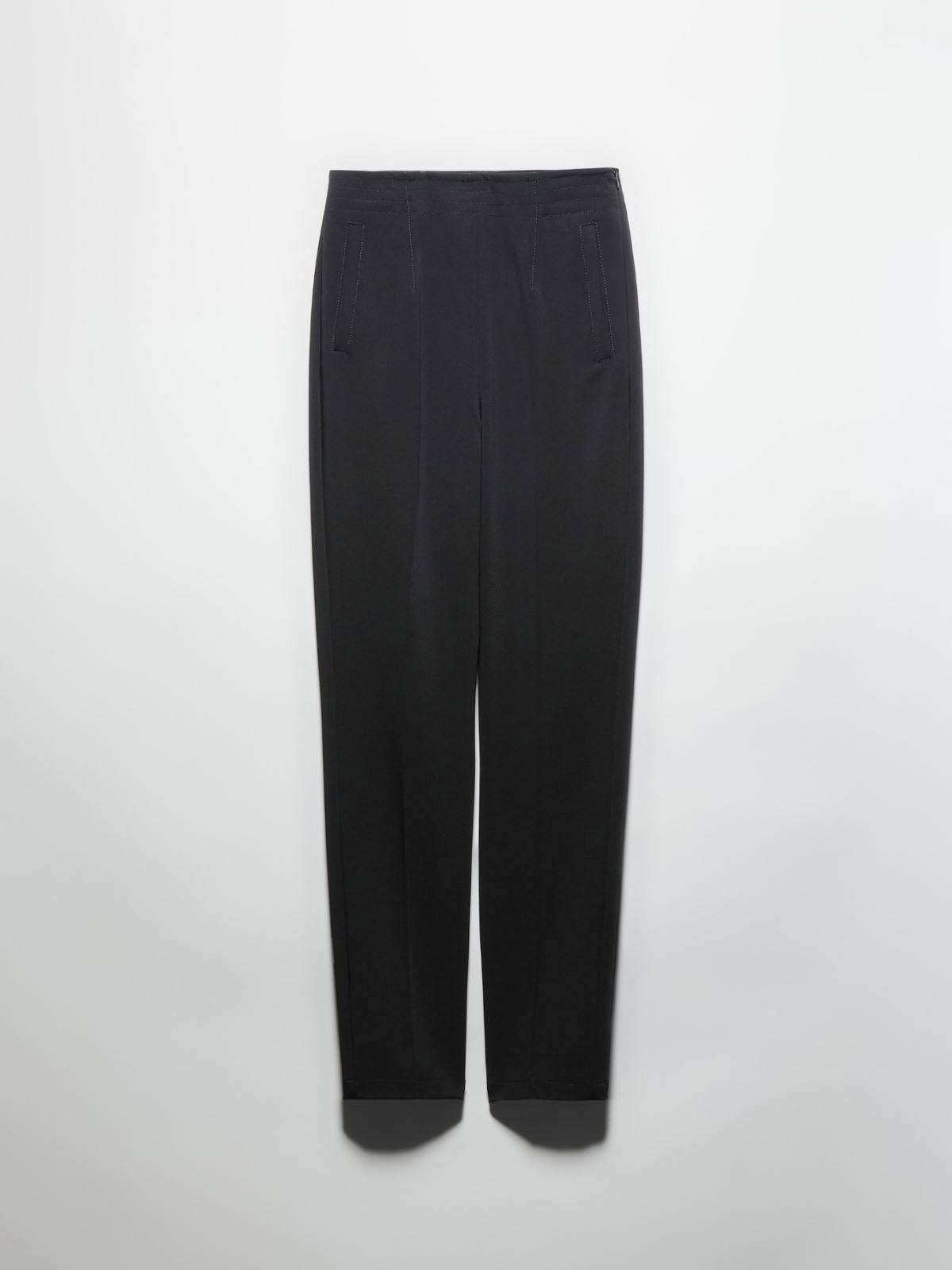 Slim-fit technical-fabric trousers - BLACK - MAX&Co. - 5