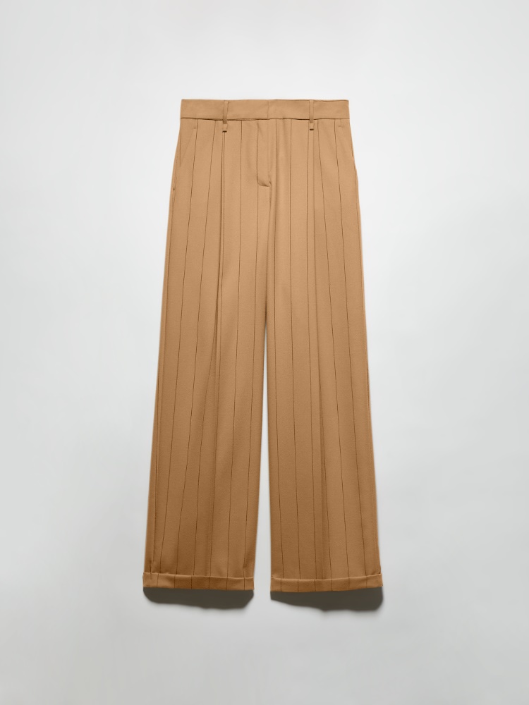 Pantalon large en flanelle - SABLE - MAX&Co.