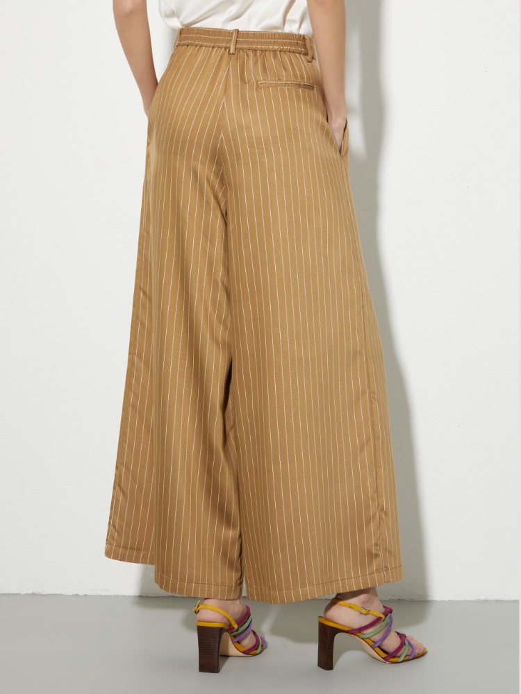 Wide pinstriped twill trousers - MAX&Co. - 2
