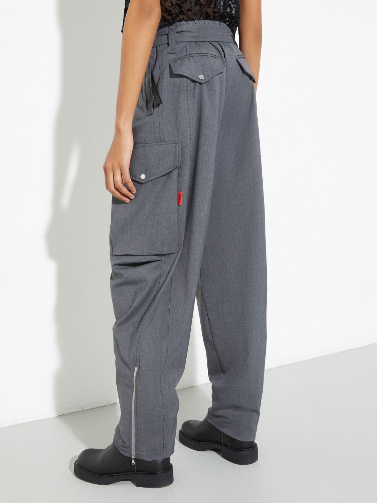 Sartorial Shifts cargo trousers - MELANGE GREY - MAX&Co. - 2