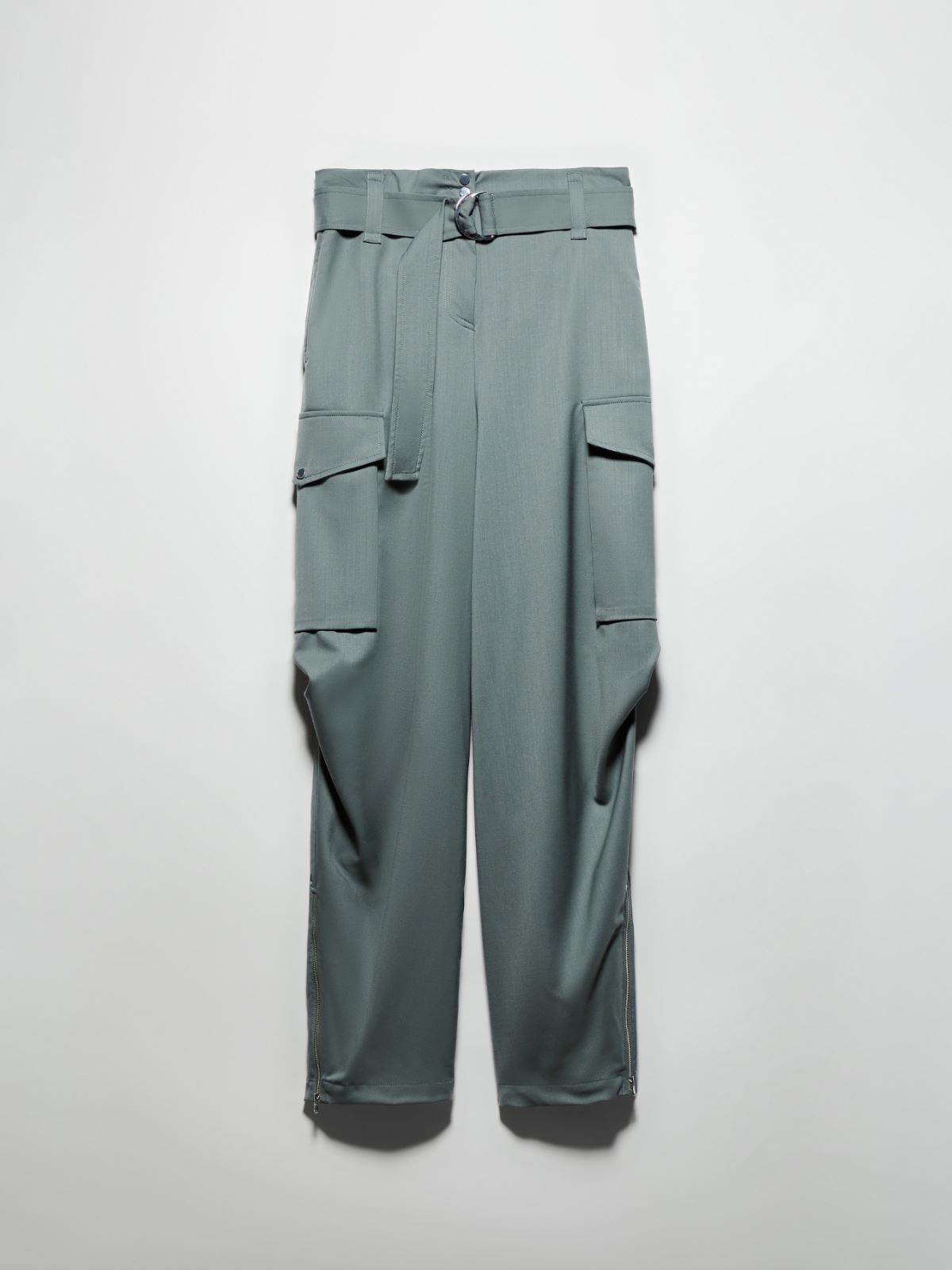 Sartorial Shifts cargo trousers - GREEN - MAX&Co. - 5