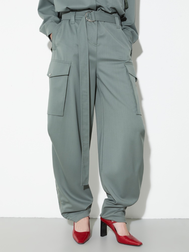 Sartorial Shifts cargo trousers - GREEN - MAX&Co.