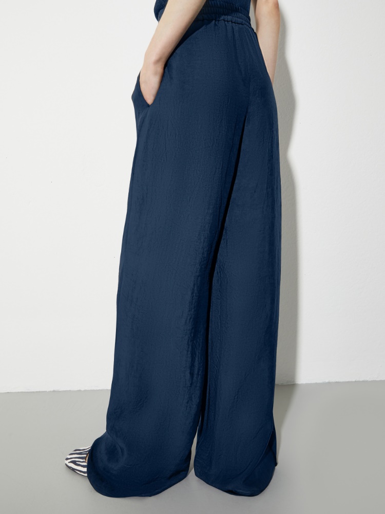 Crinkled twill sarong trousers - MAX&Co. - 2