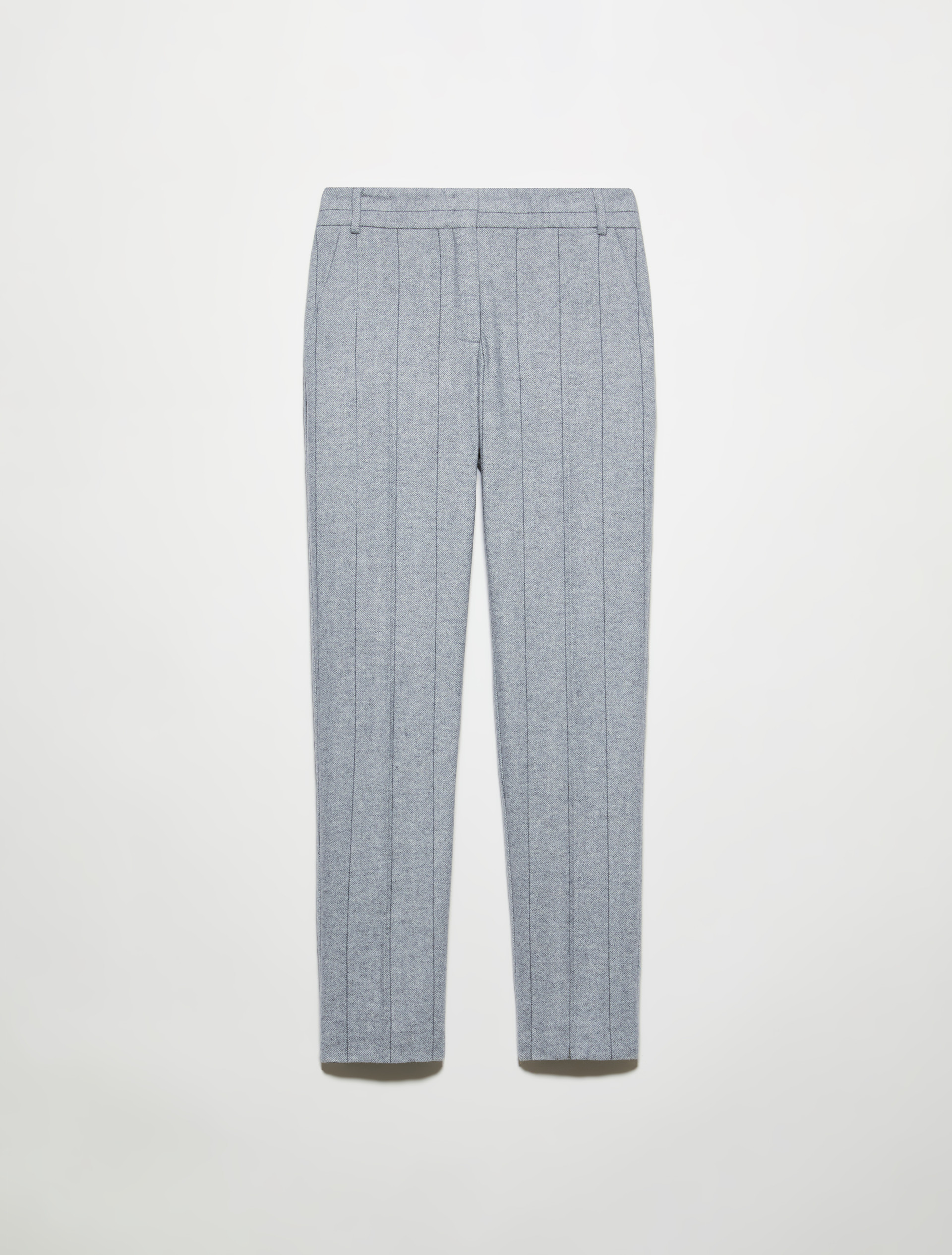 Pantaloni slim in flanella - GRIGIO - MAX&Co. - 5