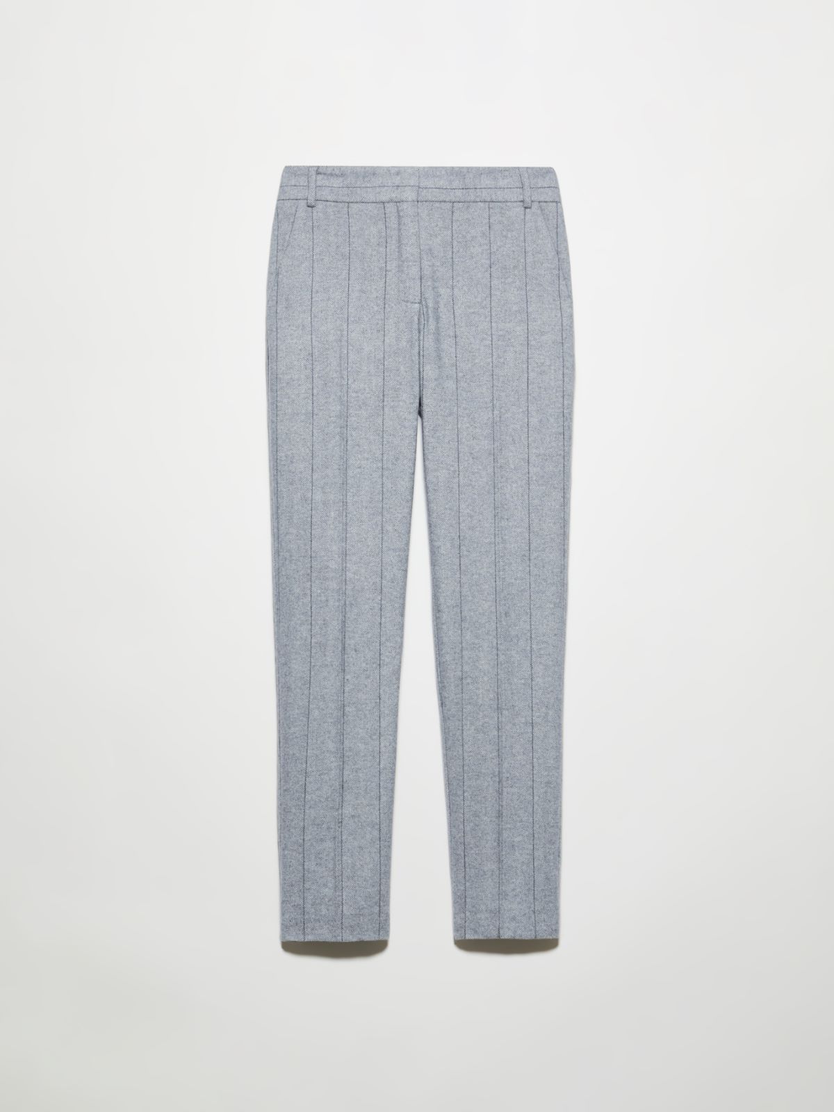 Pantaloni slim in flanella - GRIGIO - MAX&Co. - 5