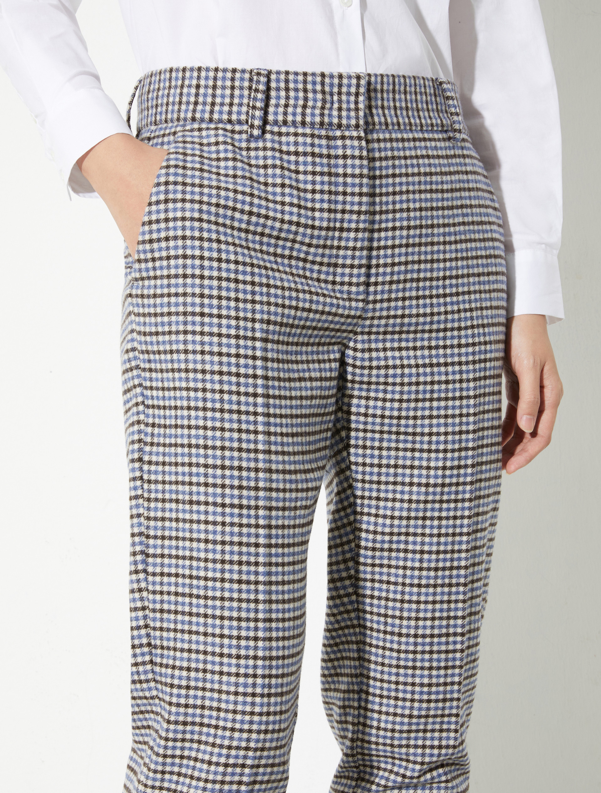 Pantalon slim en flanelle, brun | MAX&Co. Pantalon slim en flanelle - BRUN - MAX&Co. - 3