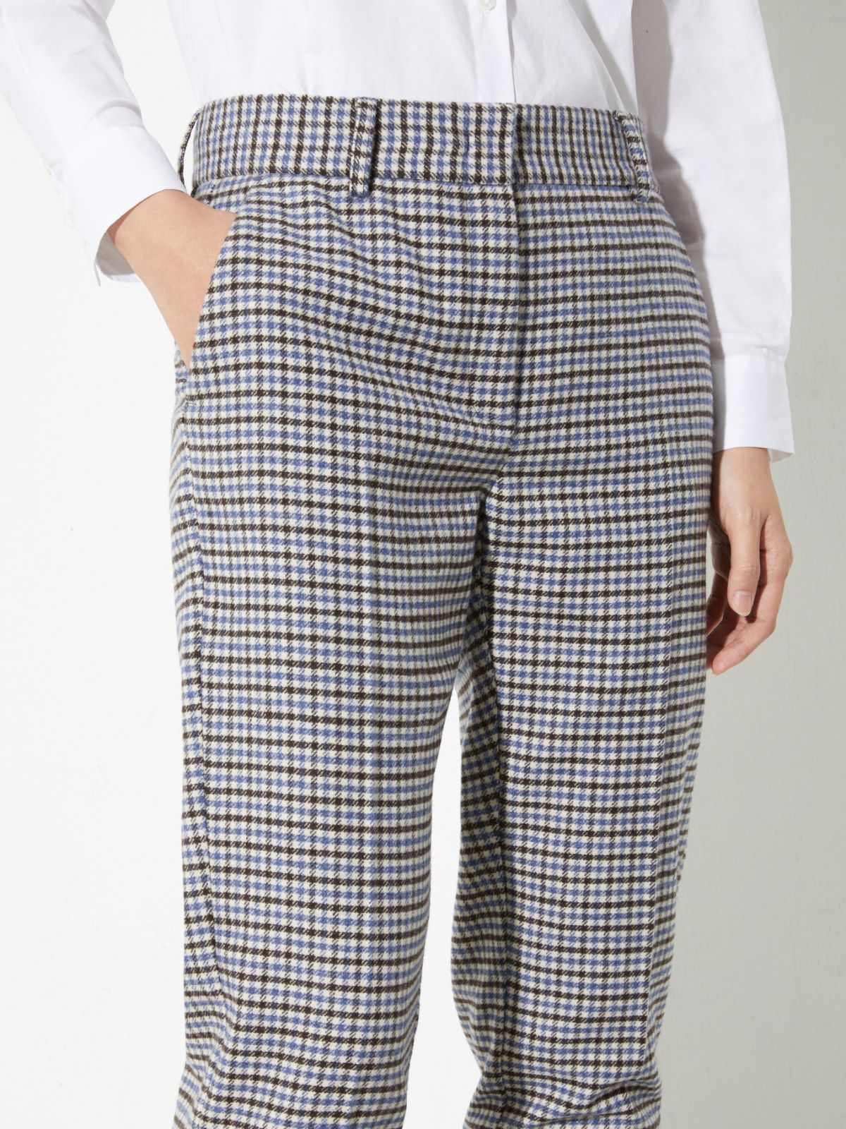 Pantalon slim en flanelle - BRUN - MAX&Co. - 3