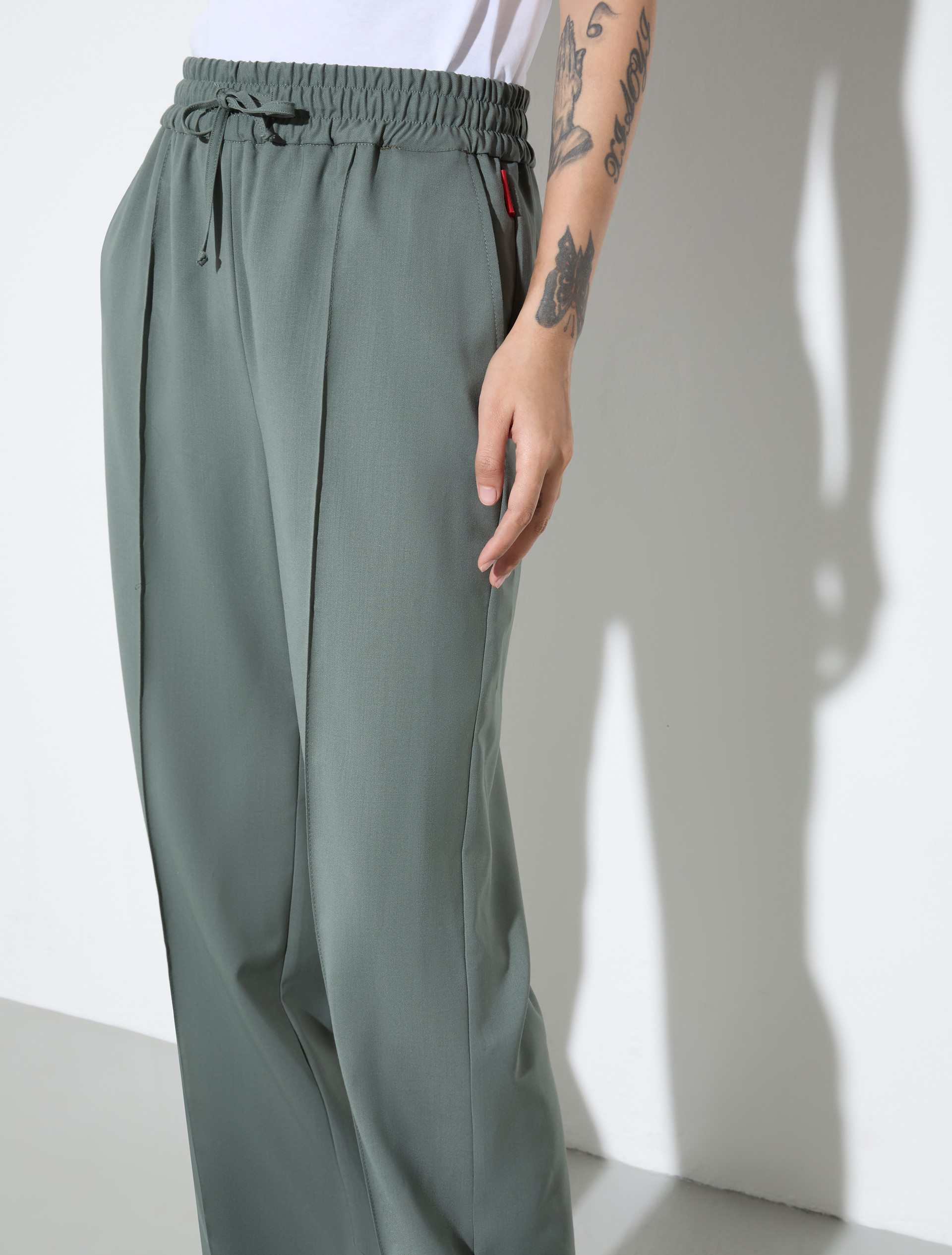 Pantaloni jogger Sartorial Shifts - VERDE - MAX&Co. - 3