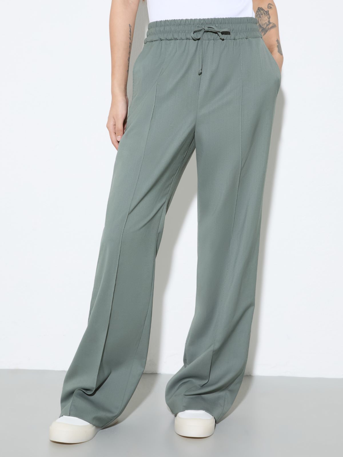 Pantaloni jogger Sartorial Shifts - VERDE - MAX&Co.