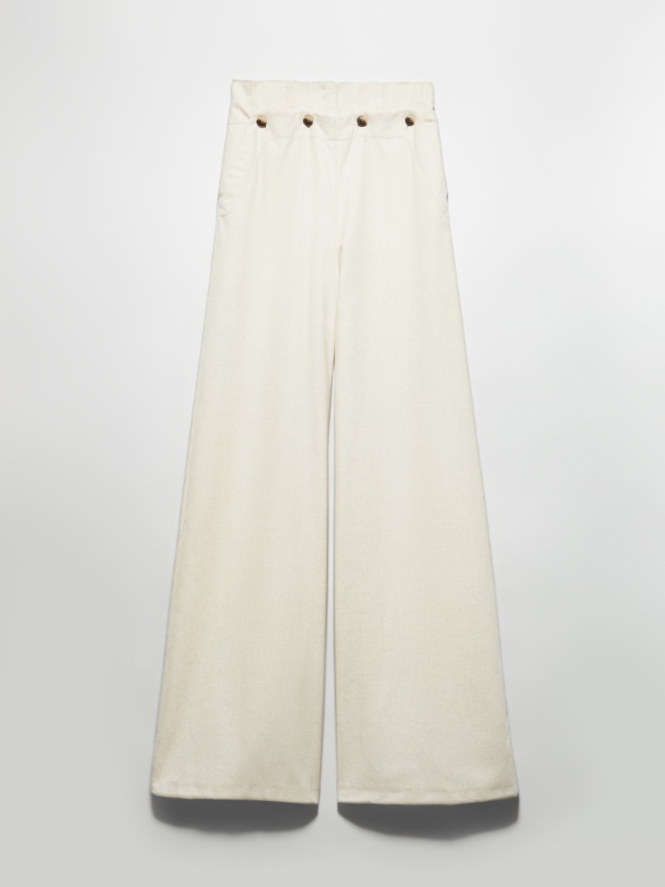 Pantalon marin en tissu - CREME - MAX&Co.