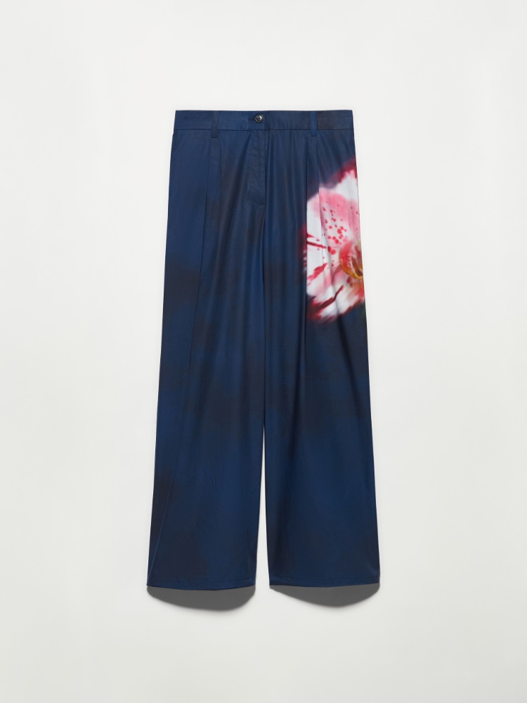 Wide cotton-poplin trousers - MAX&Co. - 5