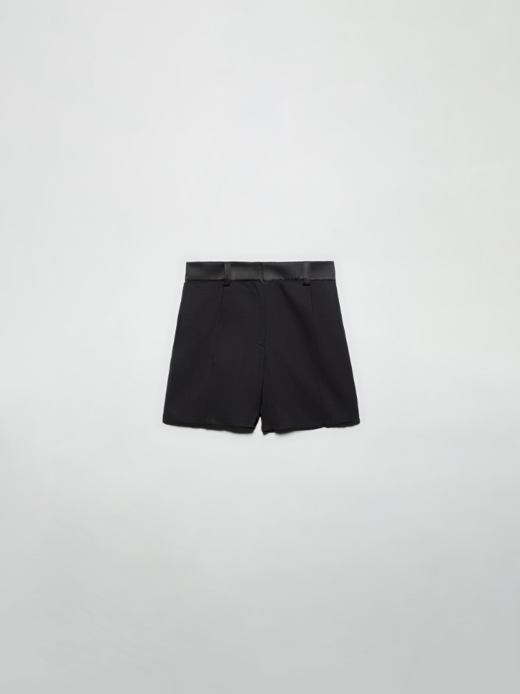 Shorts fluidi in tessuto crêpe - NERO - MAX&Co.