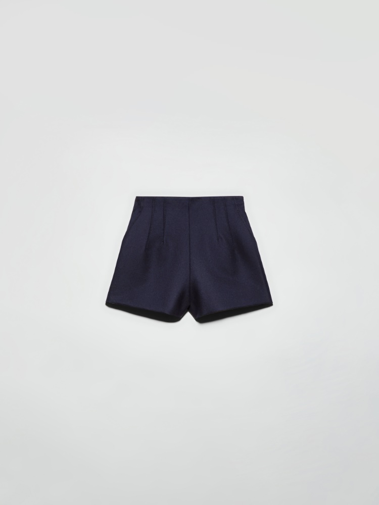 Wool-blend shorts - NAVY - MAX&Co.
