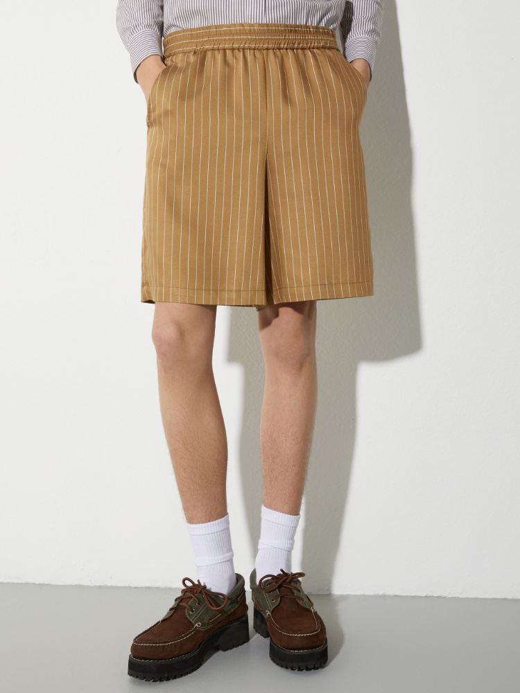 Wide pinstriped twill shorts - MAX&Co. - 2