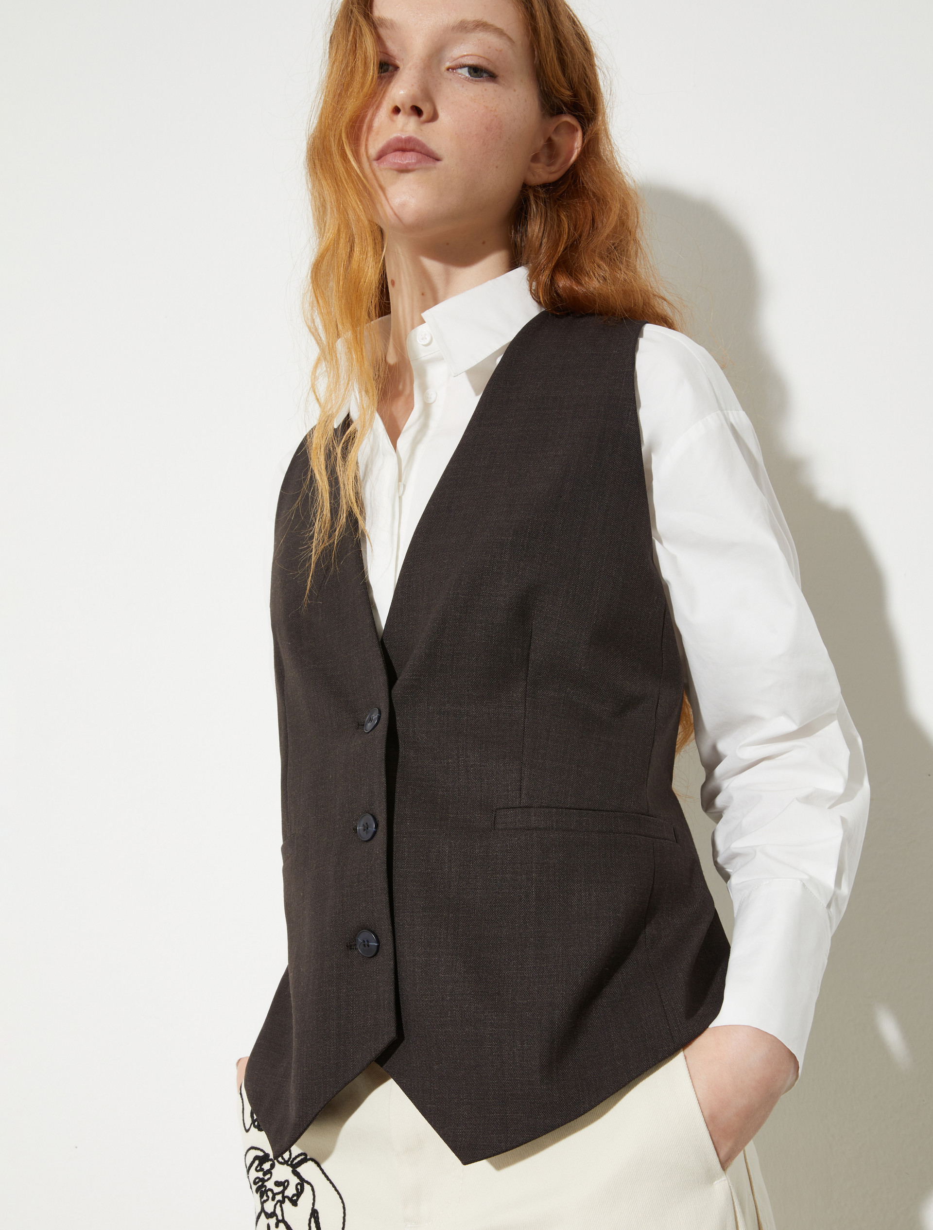 Grisaille gilet, blackboard | MAX&Co. Grisaille gilet - BLACKBOARD - MAX&Co. - 3