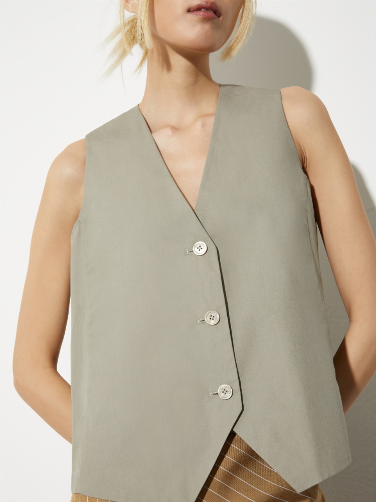 Weste aus Baumwollpopeline - MAX&Co. - 3