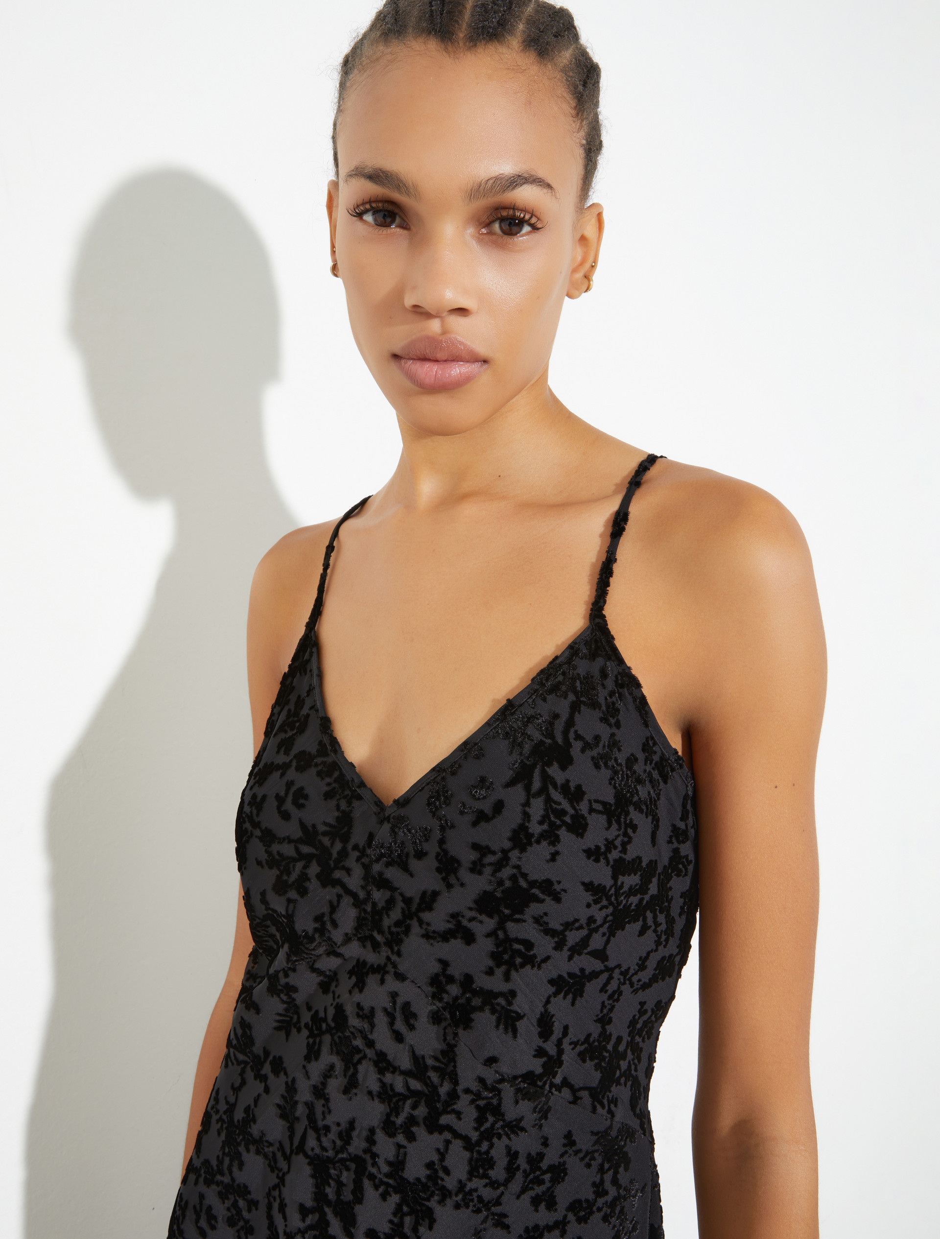 Slip-Dress aus Dévoré-Samt, schwarz | MAX&Co. Slip-Dress aus Dévoré-Samt - SCHWARZ - MAX&Co. - 3
