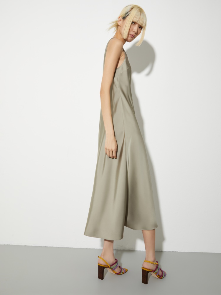 Satin midi shift dress - MAX&Co. - 2