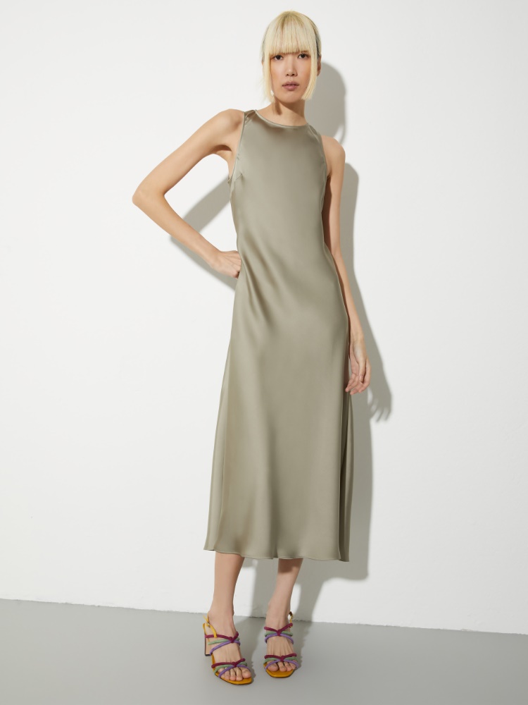 Satin midi shift dress - MAX&Co.