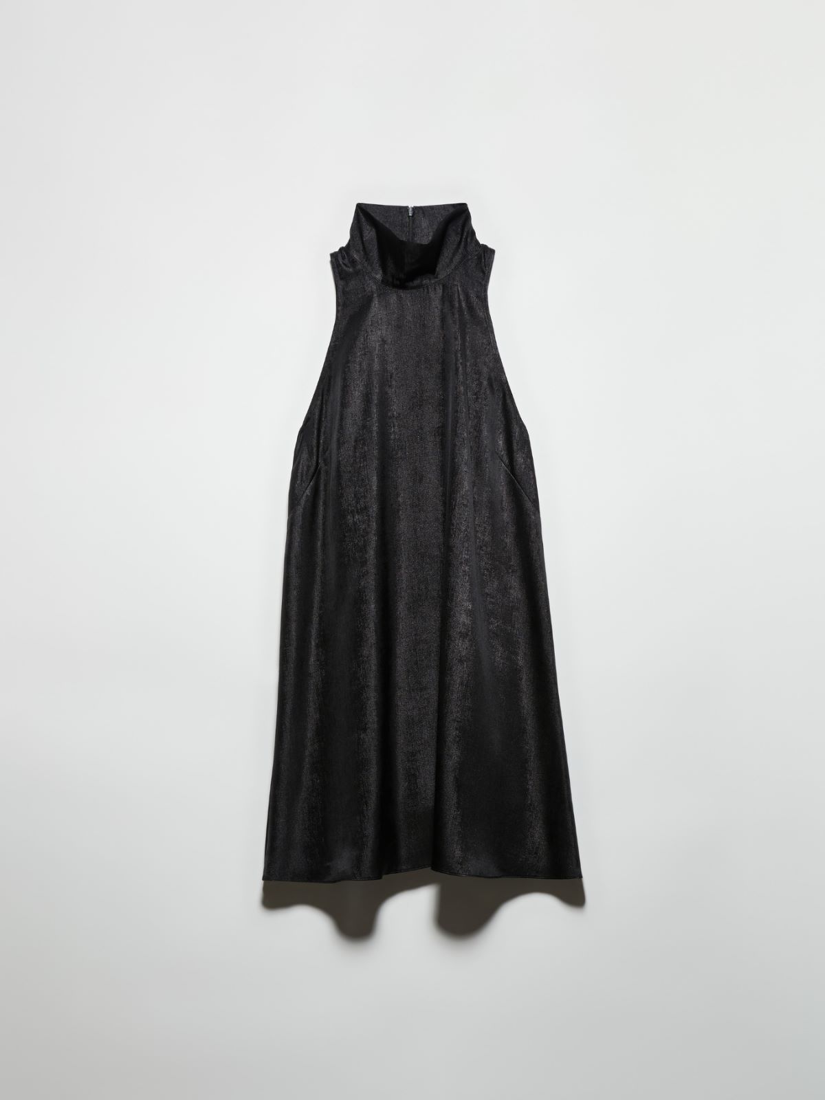 Laminated halterneck mini dress - BLACK - MAX&Co. - 5