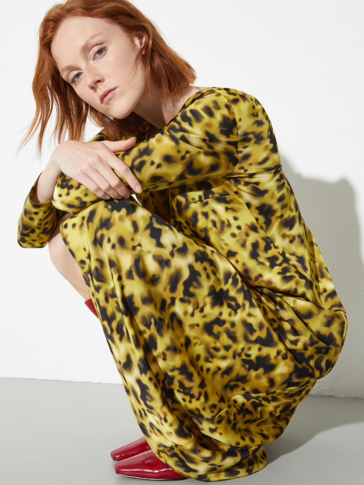 Fluid satin midi shift dress - MAX&Co. - 3