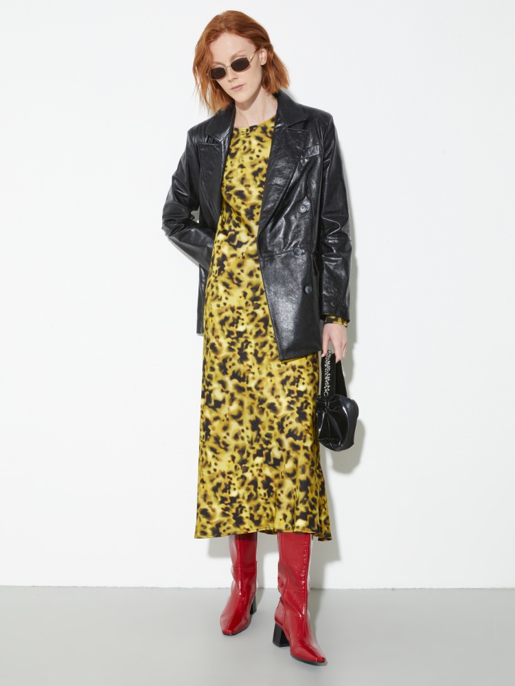 Fluid satin midi shift dress - MAX&Co. - 5