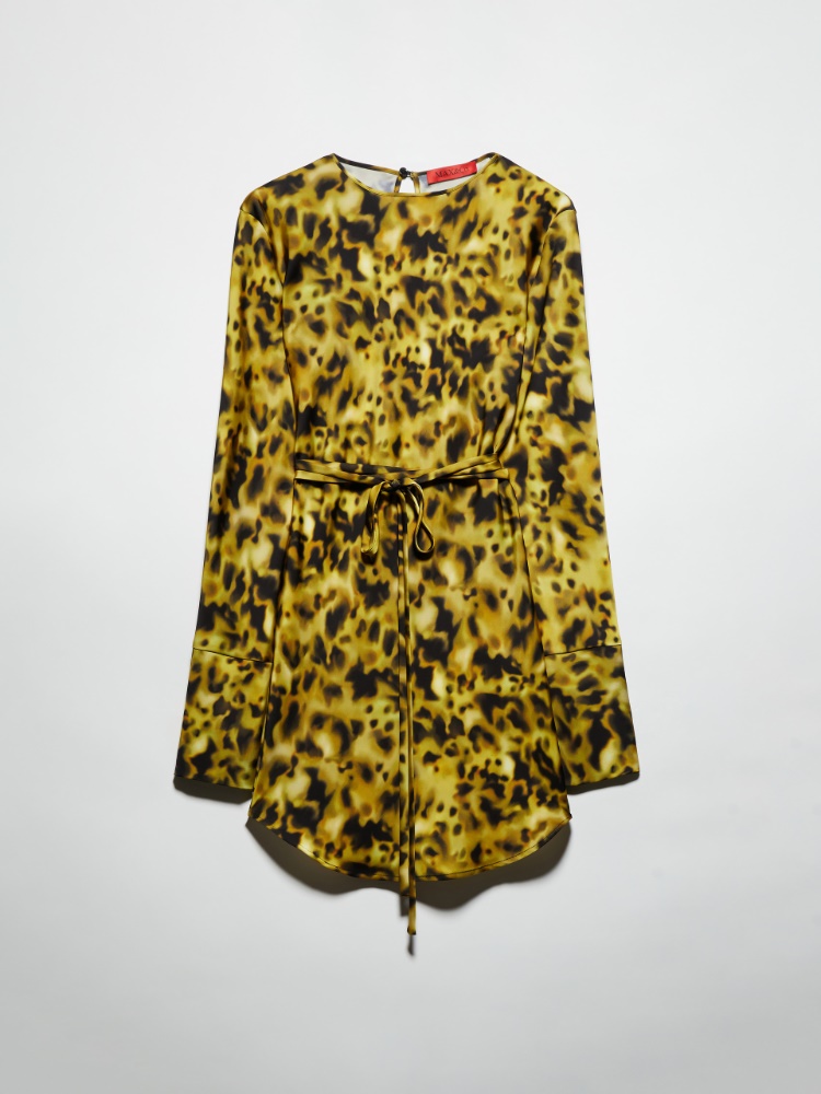 Fluid satin mini dress - OCHRE - MAX&Co.