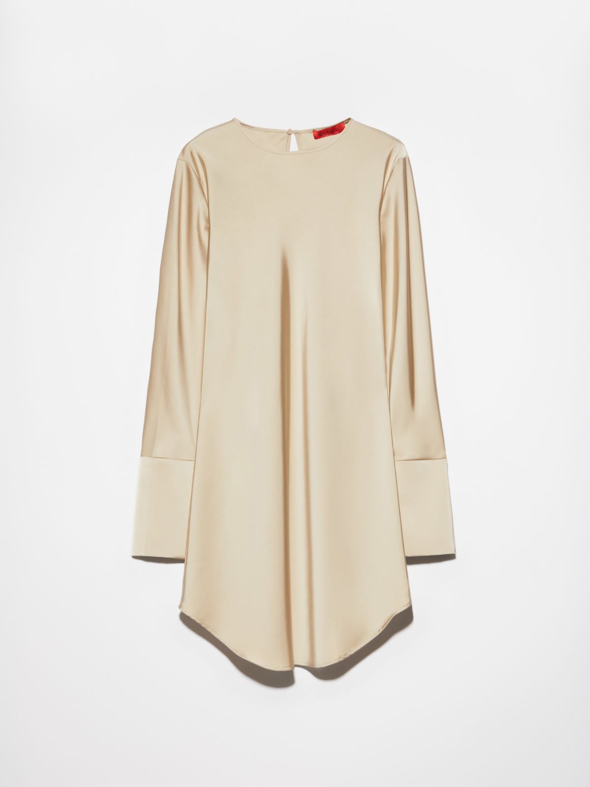 Fluid satin mini dress - BEIGE - MAX&Co.