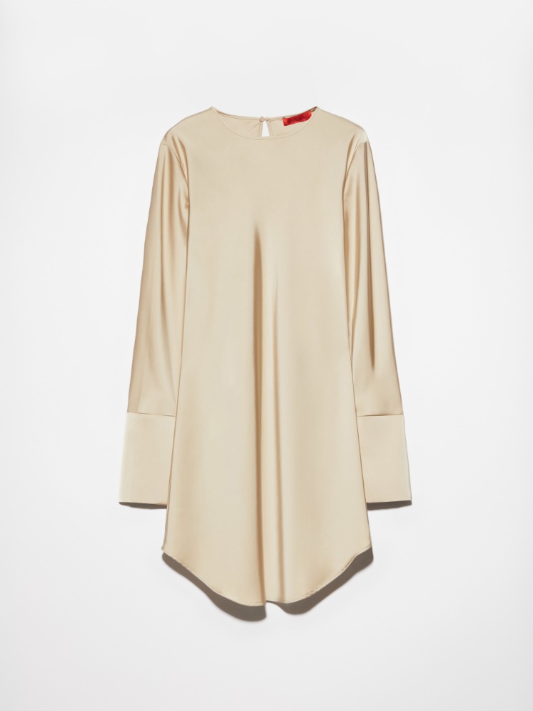 Fluid satin mini dress - BEIGE - MAX&Co.