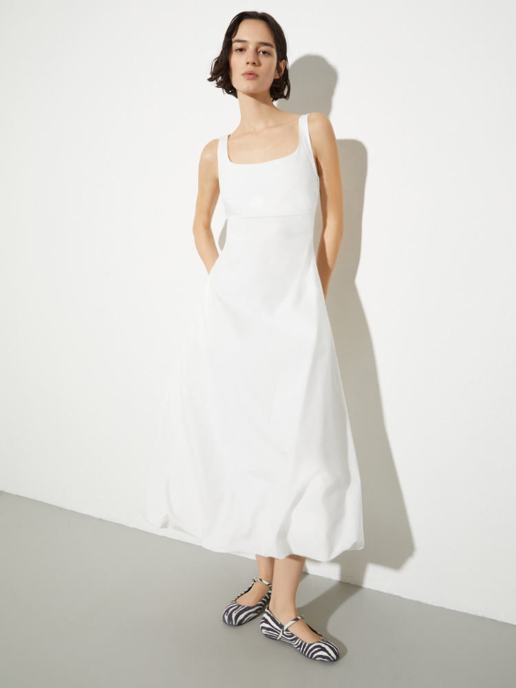 Cotton-poplin balloon midi dress - MAX&Co.